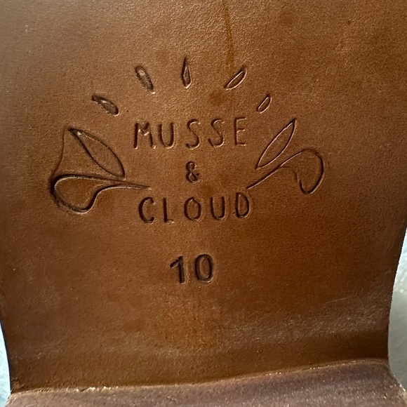 Anthropologie Musse & Cloud Black Ankle Boots Booties Laser cut Coolise size 10 - Picture 9 of 10